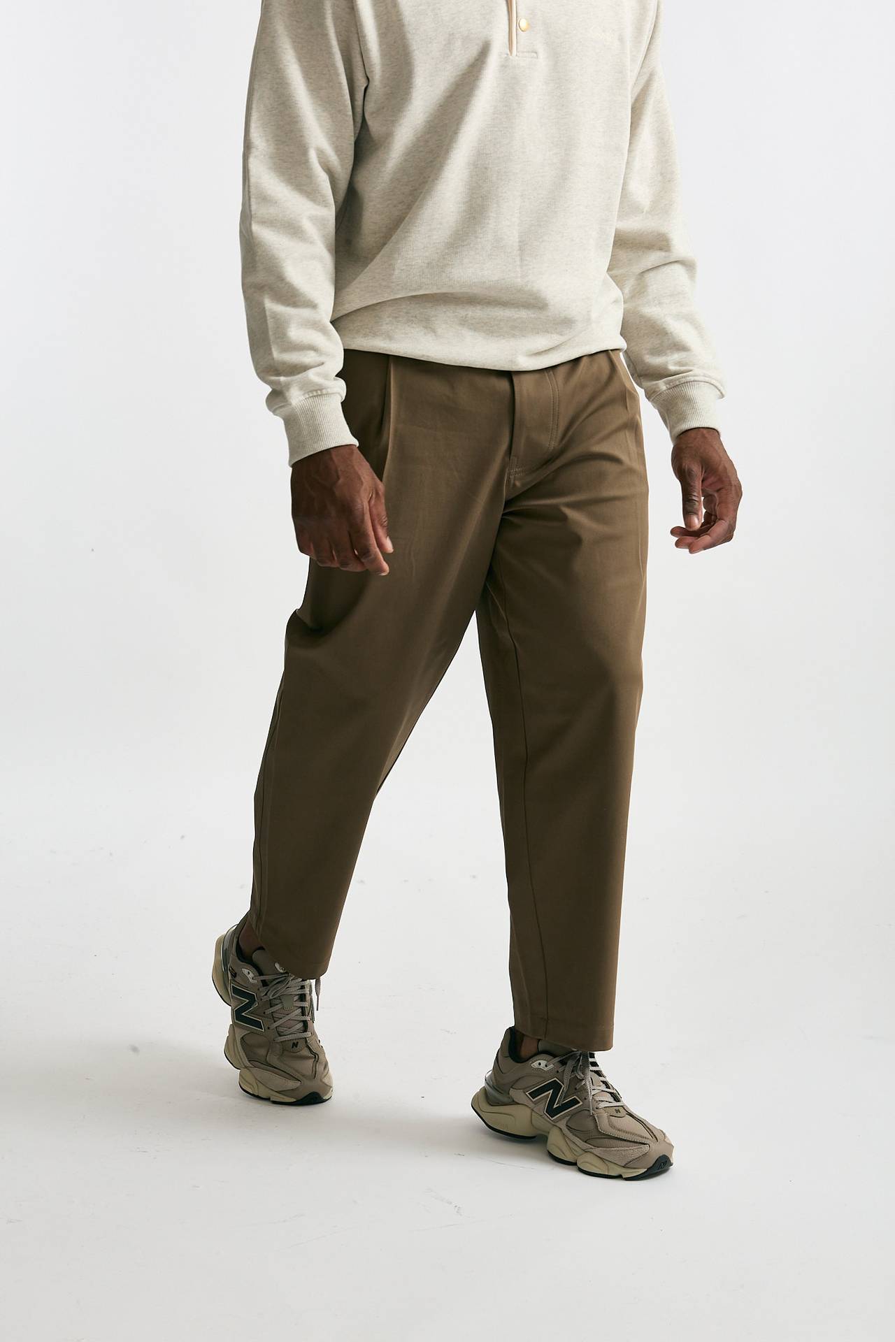 Pantalone cotone stretch cammello men Drôle de monsieur - 4