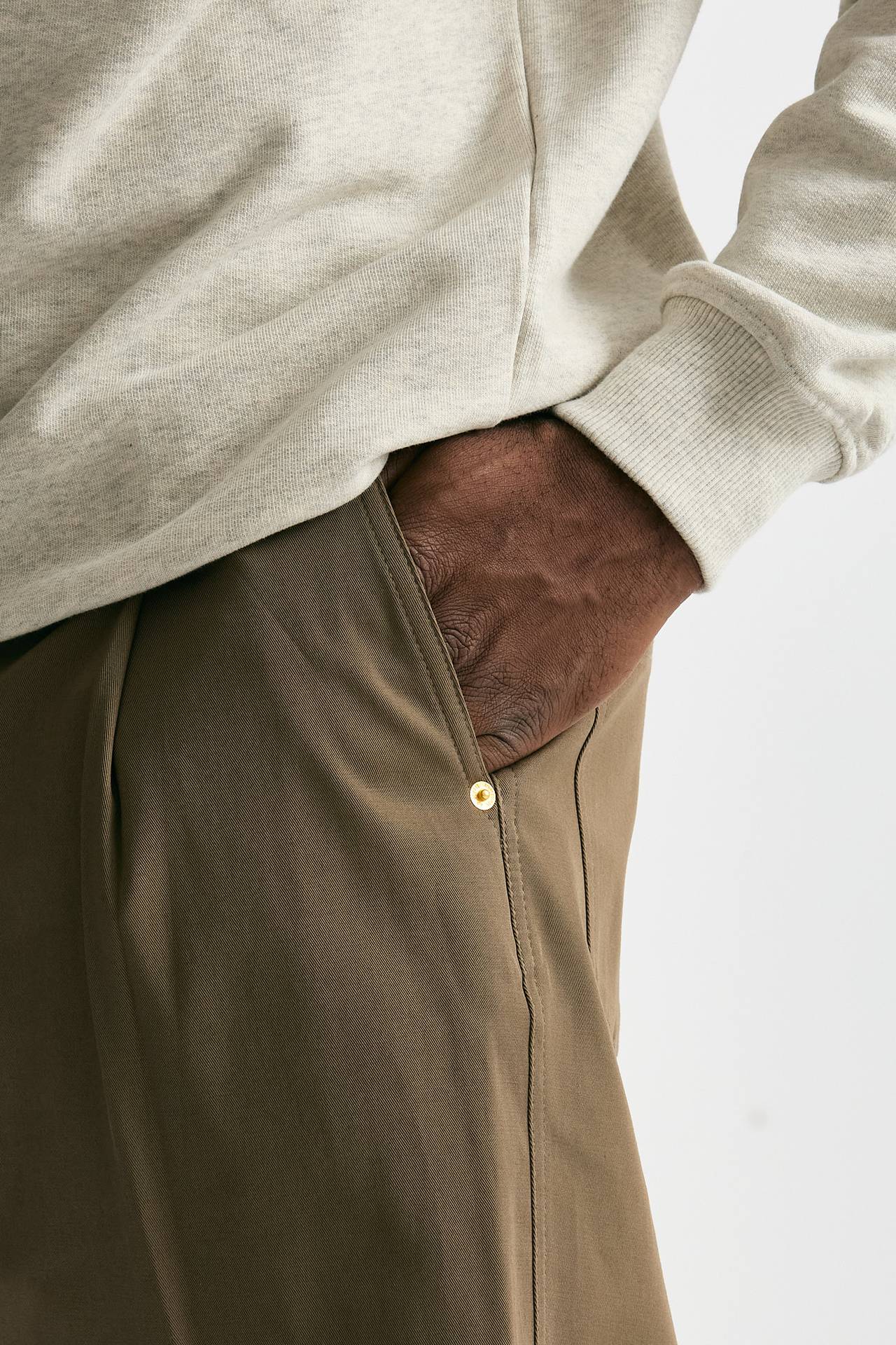 Pantalone cotone stretch cammello men Drôle de monsieur - 6