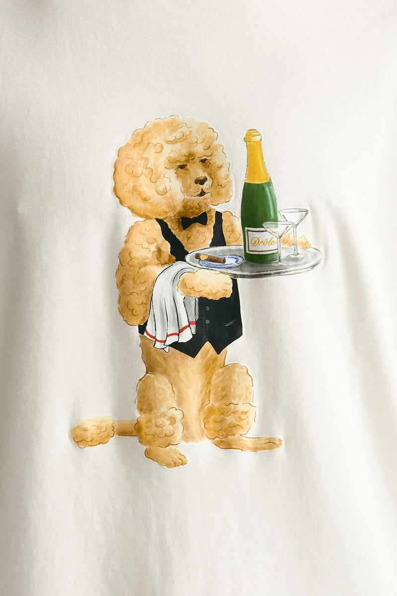 T-shirt in cotone panna men Drôle de monsieur - 5