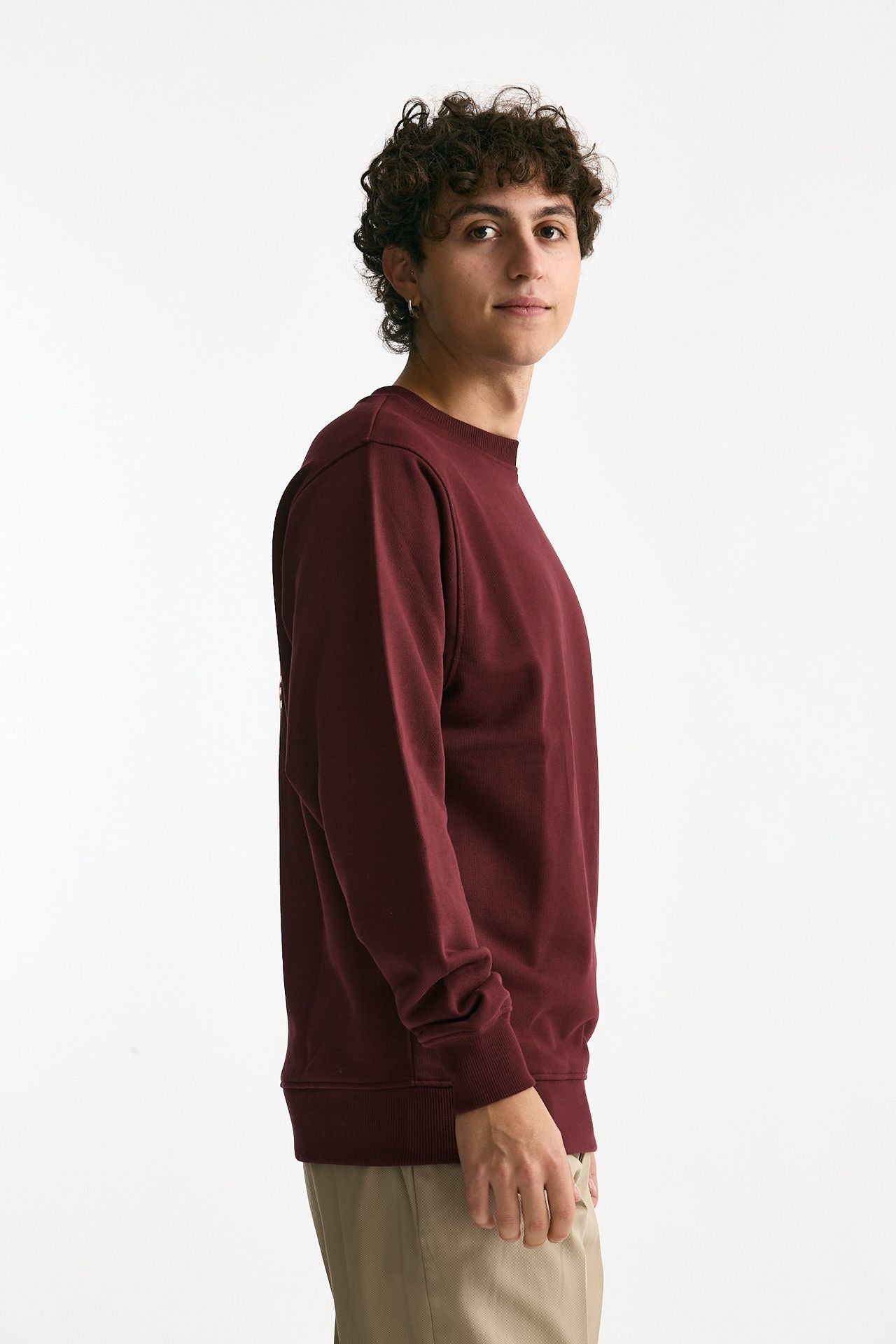 Felpa in cotone bordeaux men Drôle de monsieur - 3