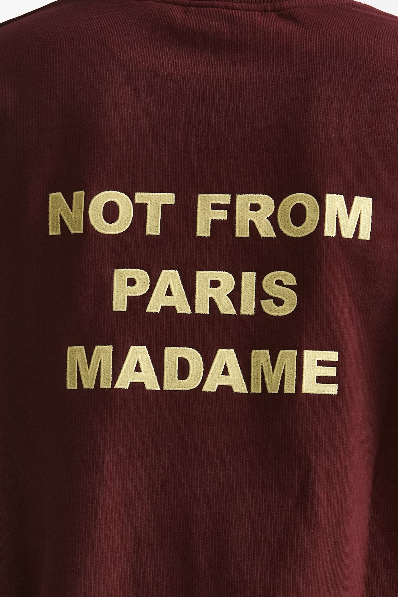 Felpa in cotone bordeaux men Drôle de monsieur - 4