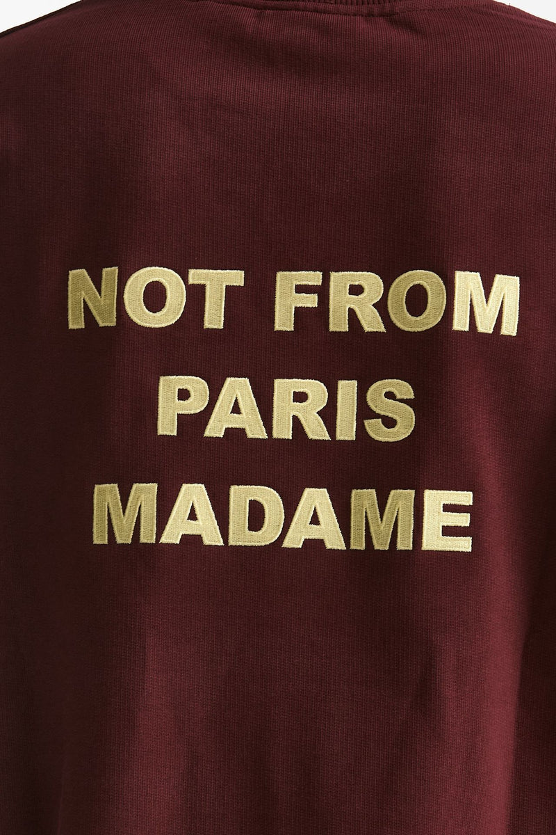 Felpa in cotone bordeaux men Drôle de monsieur - 4