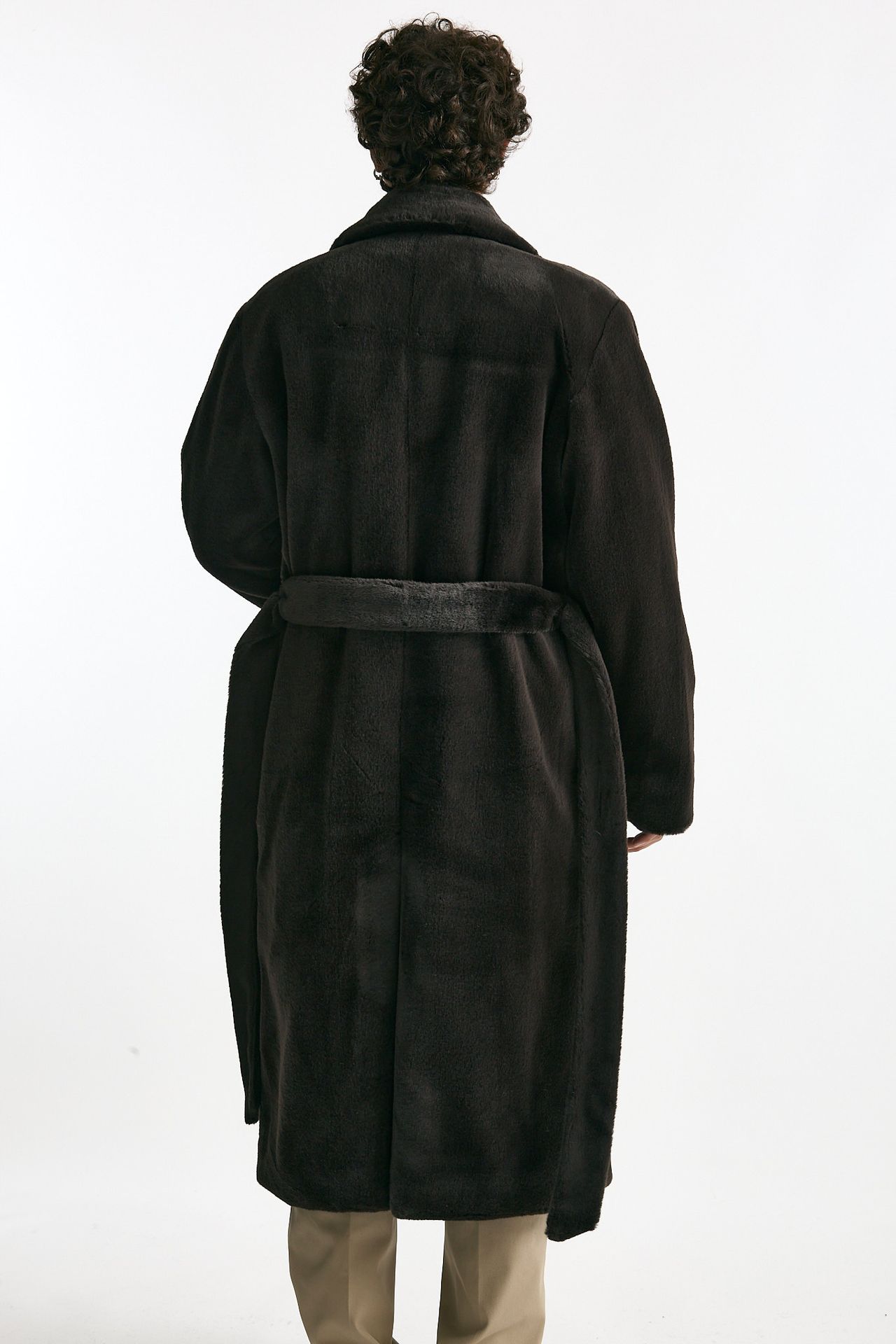 Eco pelliccia in poliestere marrone men Drôle de monsieur - 4