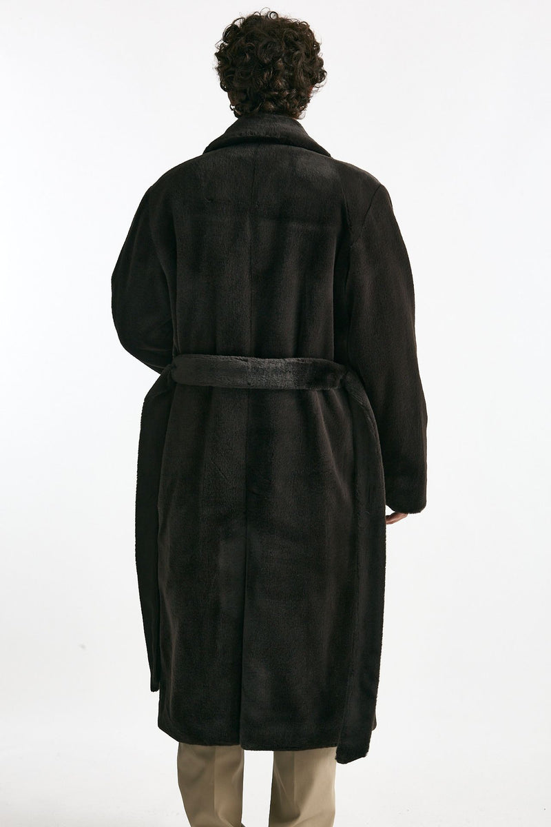 Eco pelliccia in poliestere marrone men Drôle de monsieur - 4