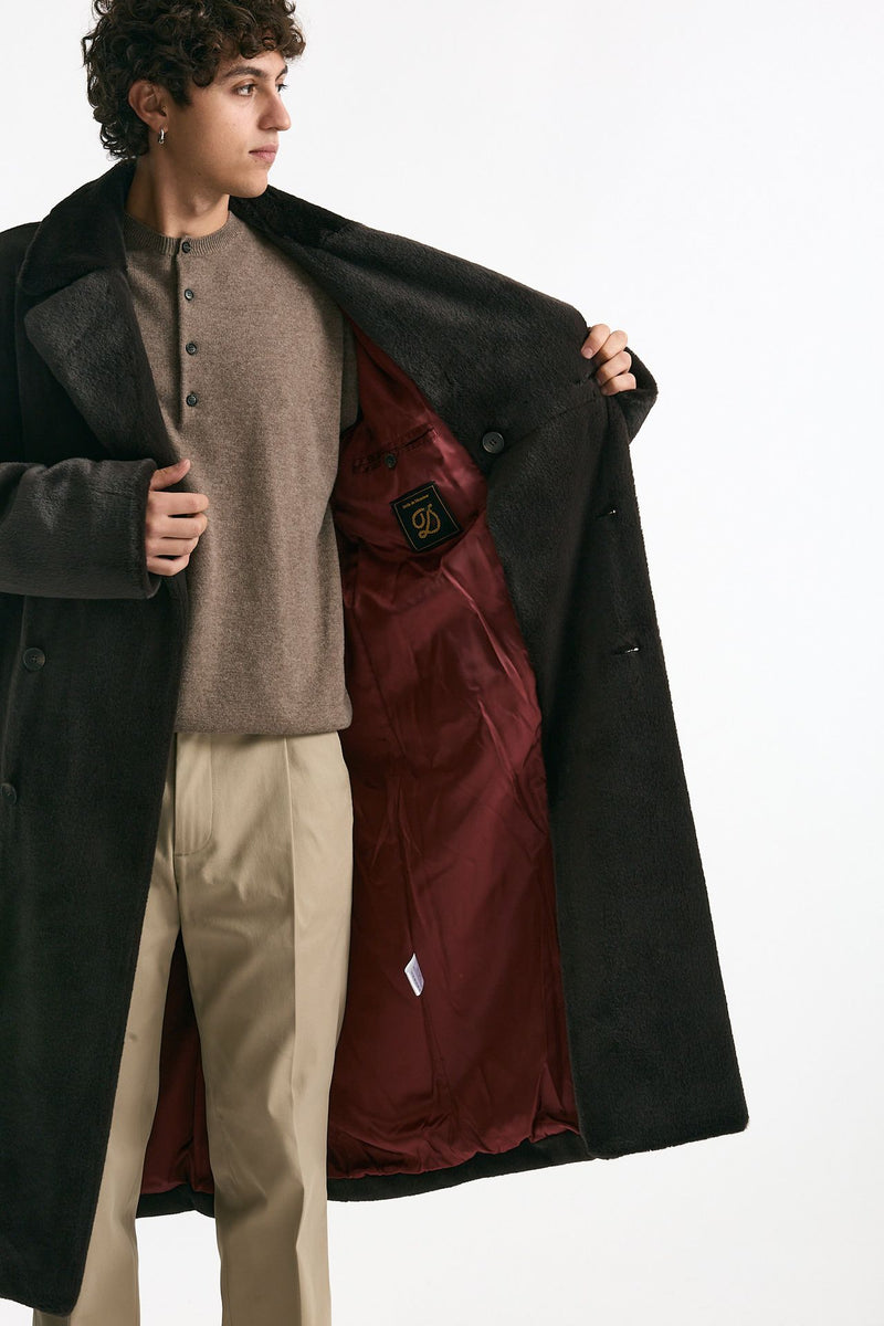 Eco pelliccia in poliestere marrone men Drôle de monsieur - 6