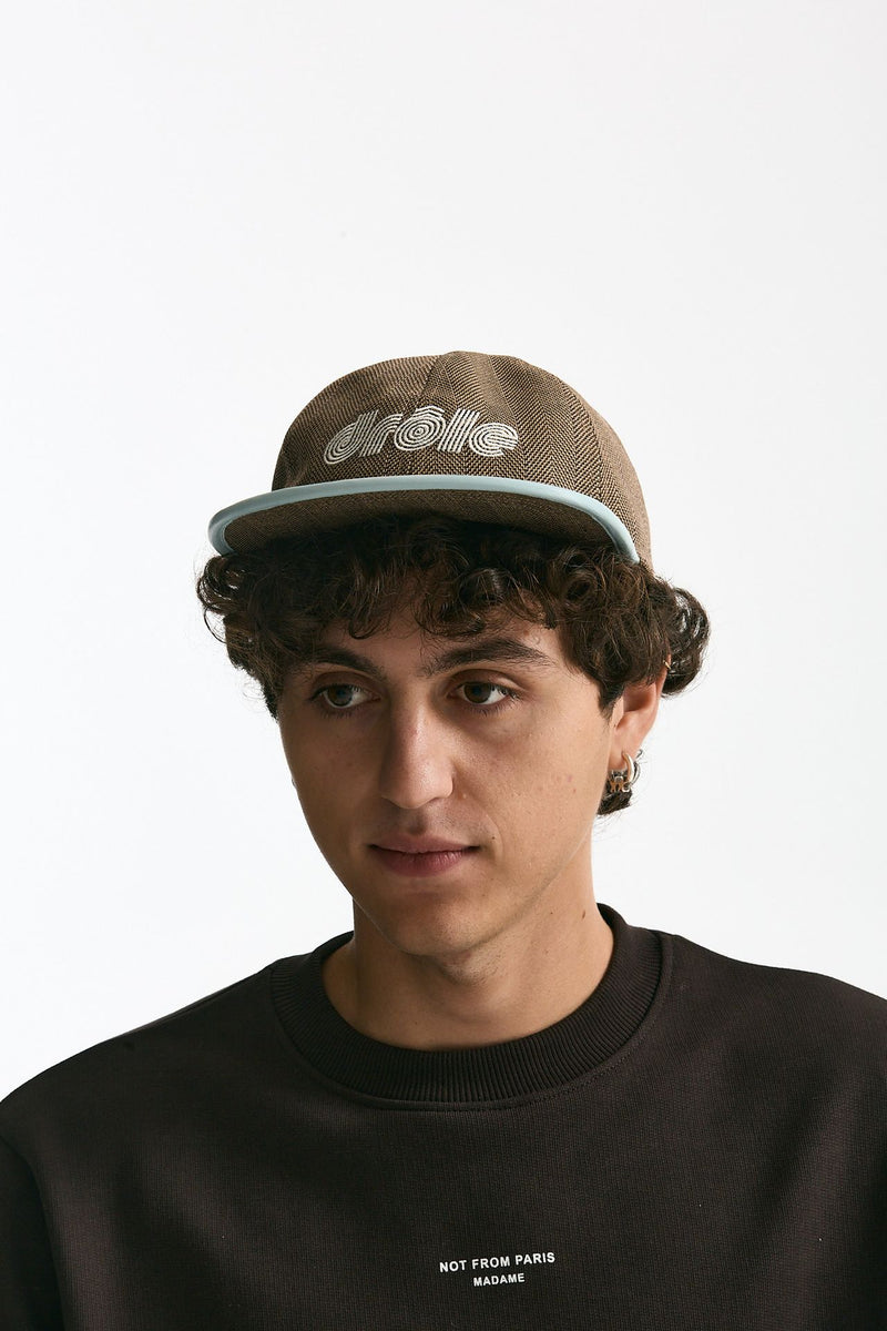 Cappello in lana spigato marrone men Drôle de monsieur - 2