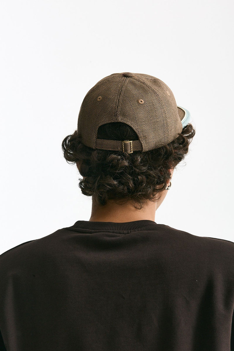 Cappello in lana spigato marrone men Drôle de monsieur - 3