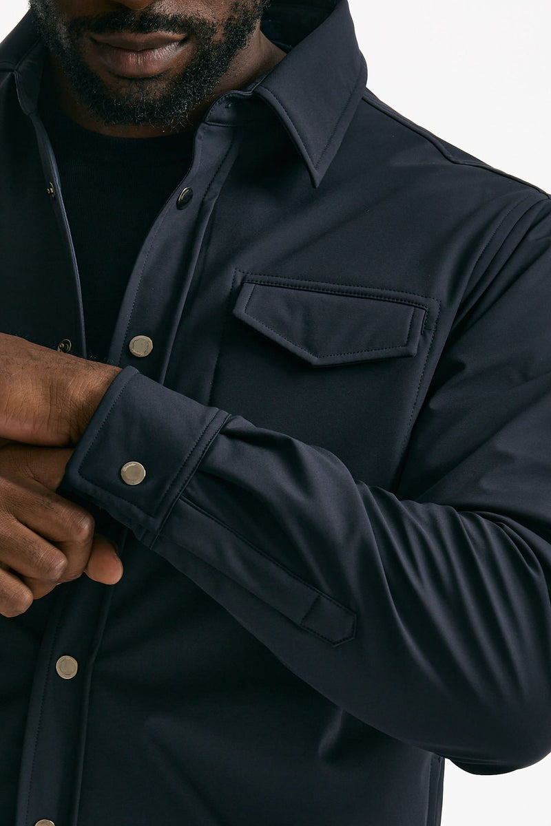 Giubbino in nylon stretch blu men Drumohr - 6