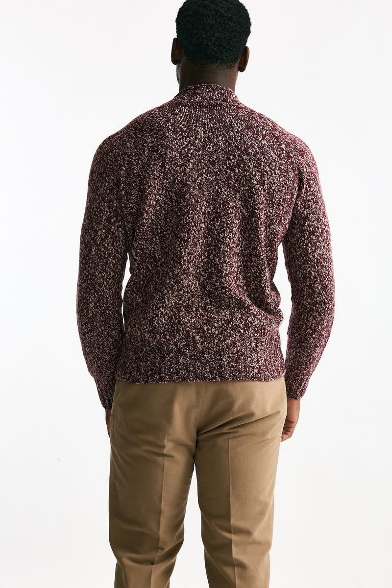 Maglia moulinè in cashmere e lana men Drumohr - 3