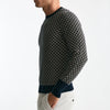 Maglia in cashmere fantasia blu e beige men Drumohr - 6