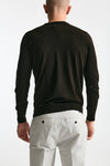 Maglia MODERN in lana rasata marrone men Drumohr - 4