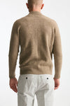 Maglia in lambswool beige full zip men Drumohr - 3
