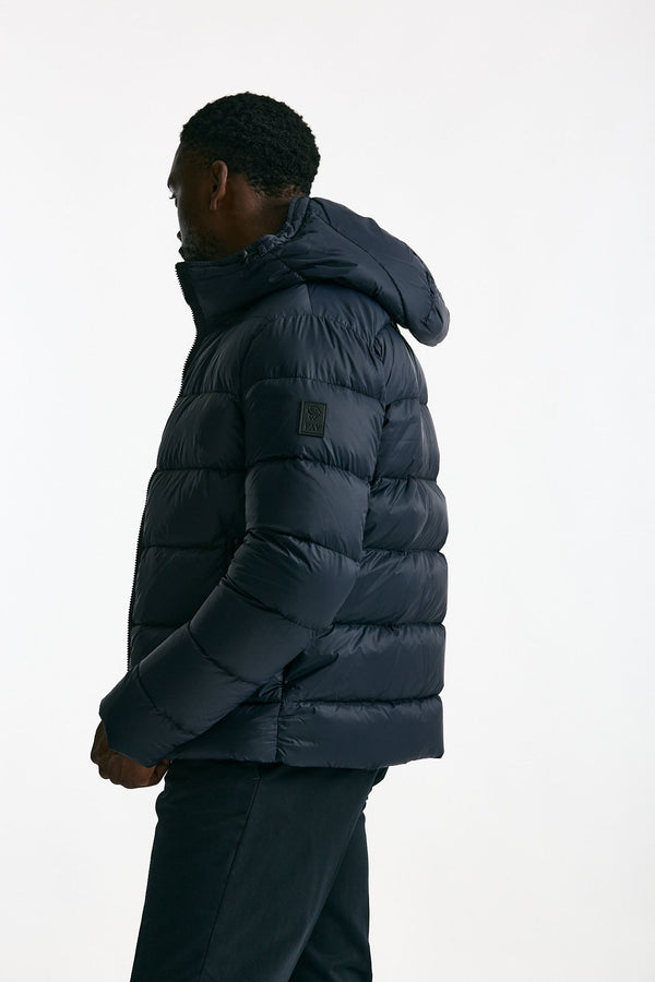Piumino imbottito double front blu in nylon men Fay