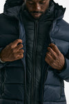 Piumino imbottito double front blu in nylon men Fay - 7
