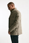 Piumino-giacca trapuntato in flanella di lana beige men Fay - 1