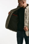 Piumino-giacca trapuntato in flanella di lana beige men Fay - 5