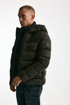 Piumino imbottito double front in nylon marrone men Fay - 3