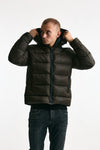 Piumino imbottito double front in nylon marrone men Fay - 1
