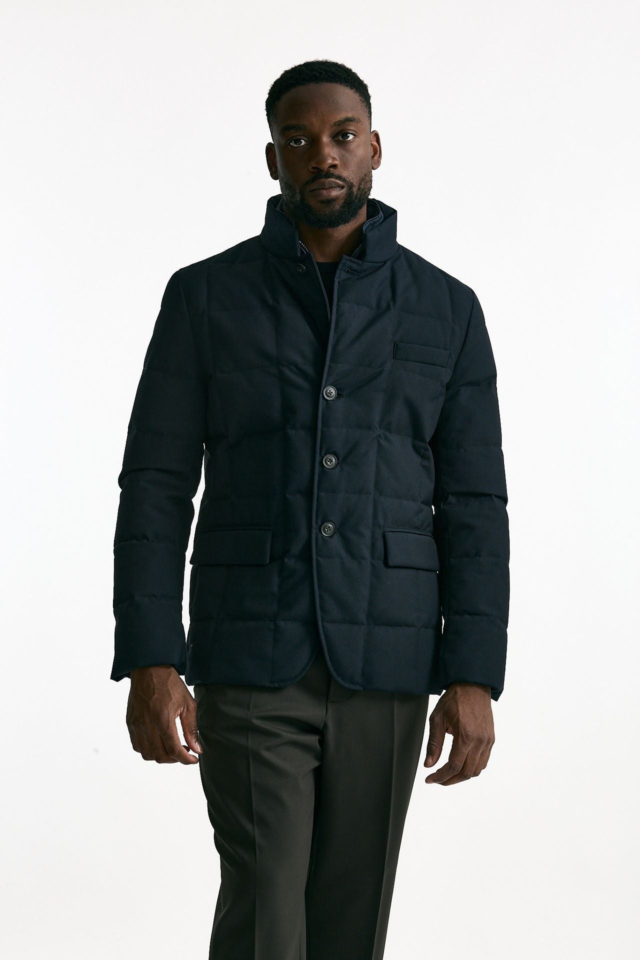 Piumino giacca double front blu men Fay - 7