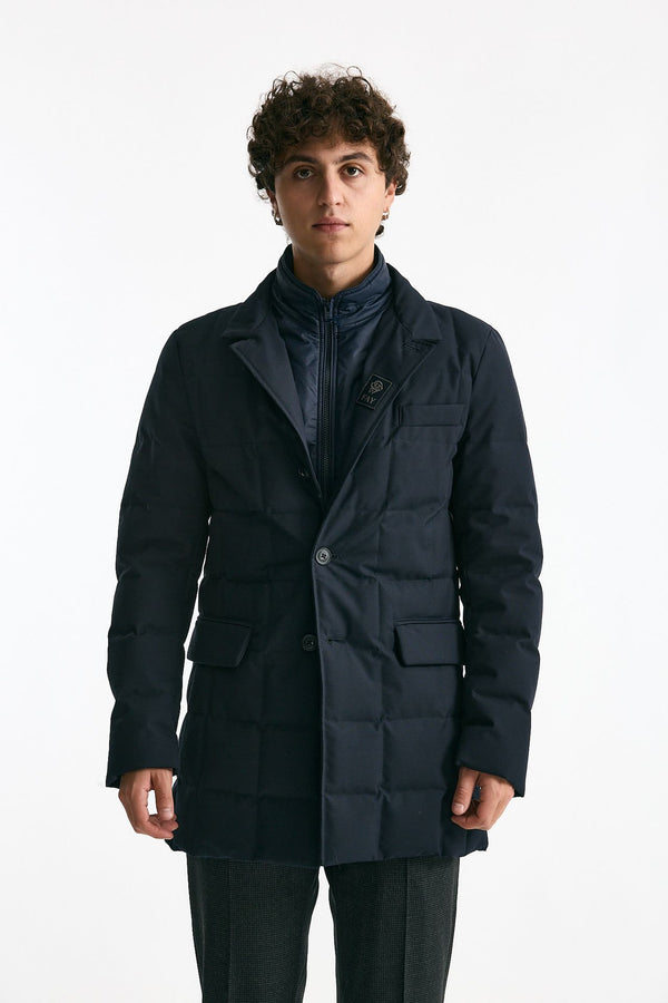 Piumino double front blu men Fay