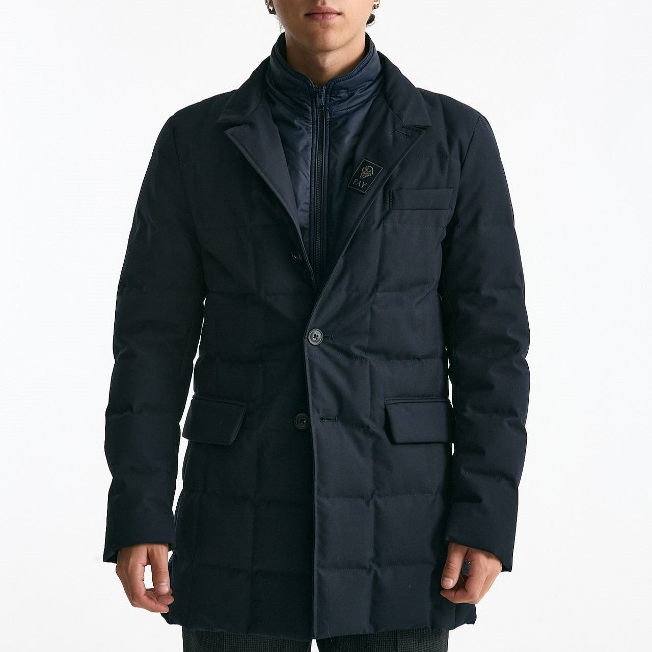 Piumino double front blu men Fay - 9