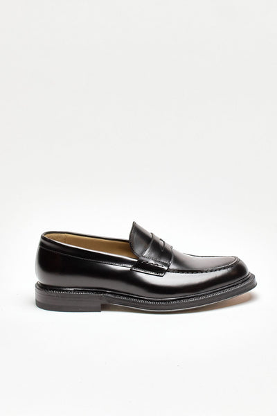 mocassini 1203 in pelle nera lavata men Green george
