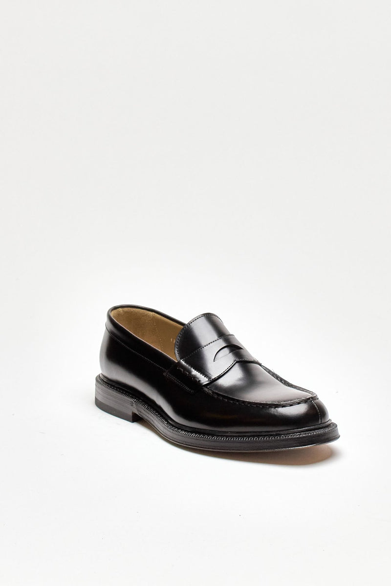 mocassini 1203 in pelle nera lavata men Green george - 2