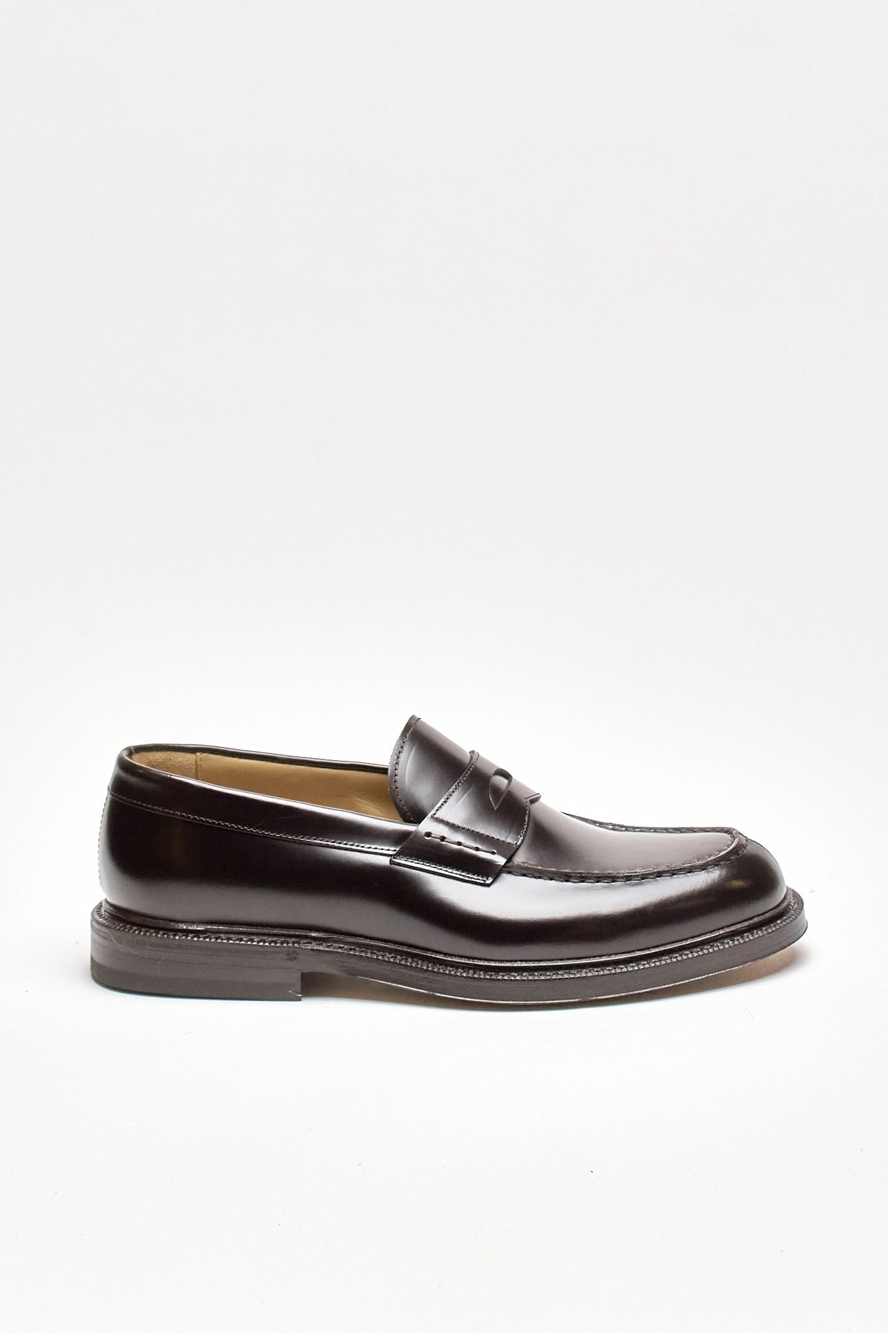 mocassini 1203 in pelle lavata testa di moro men Green george - 1