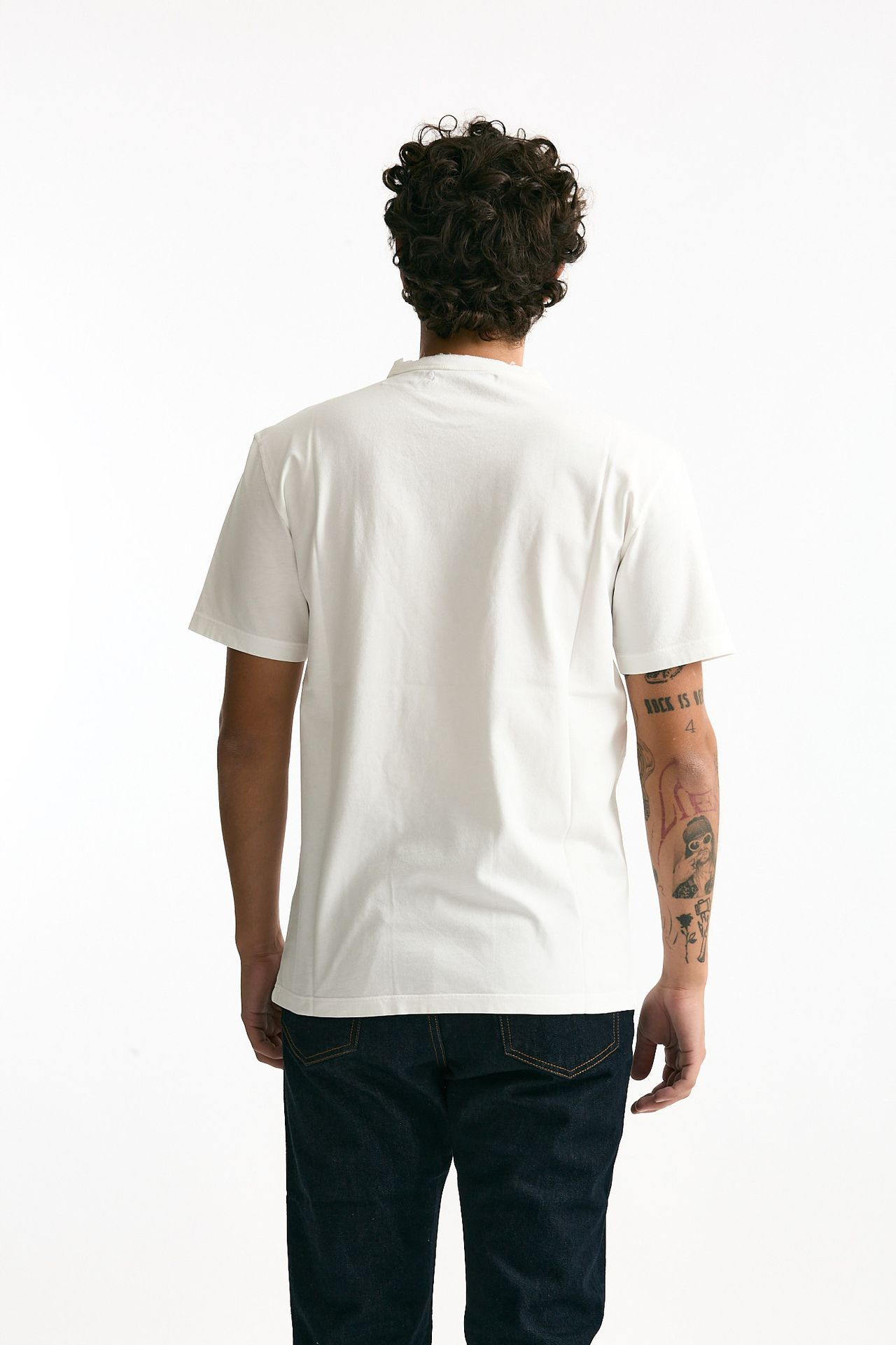 T-shirt in cotone bianco men Grifoni - 3