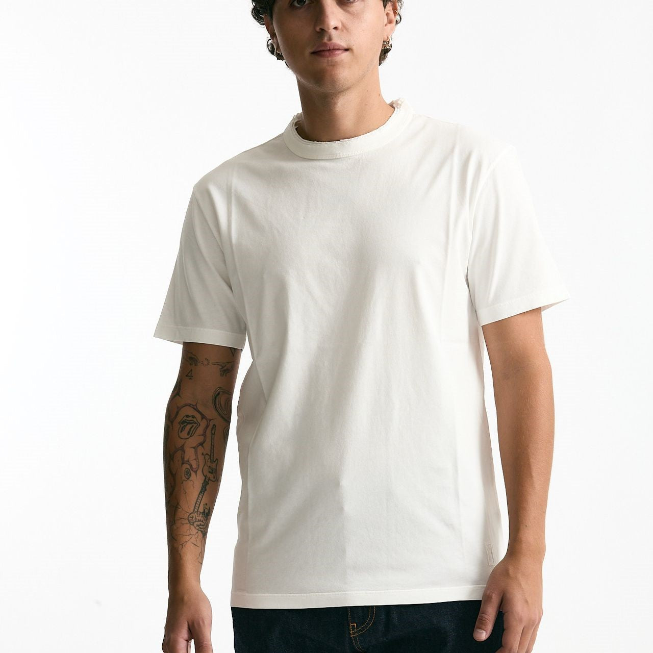 T-shirt in cotone bianco men Grifoni - 5