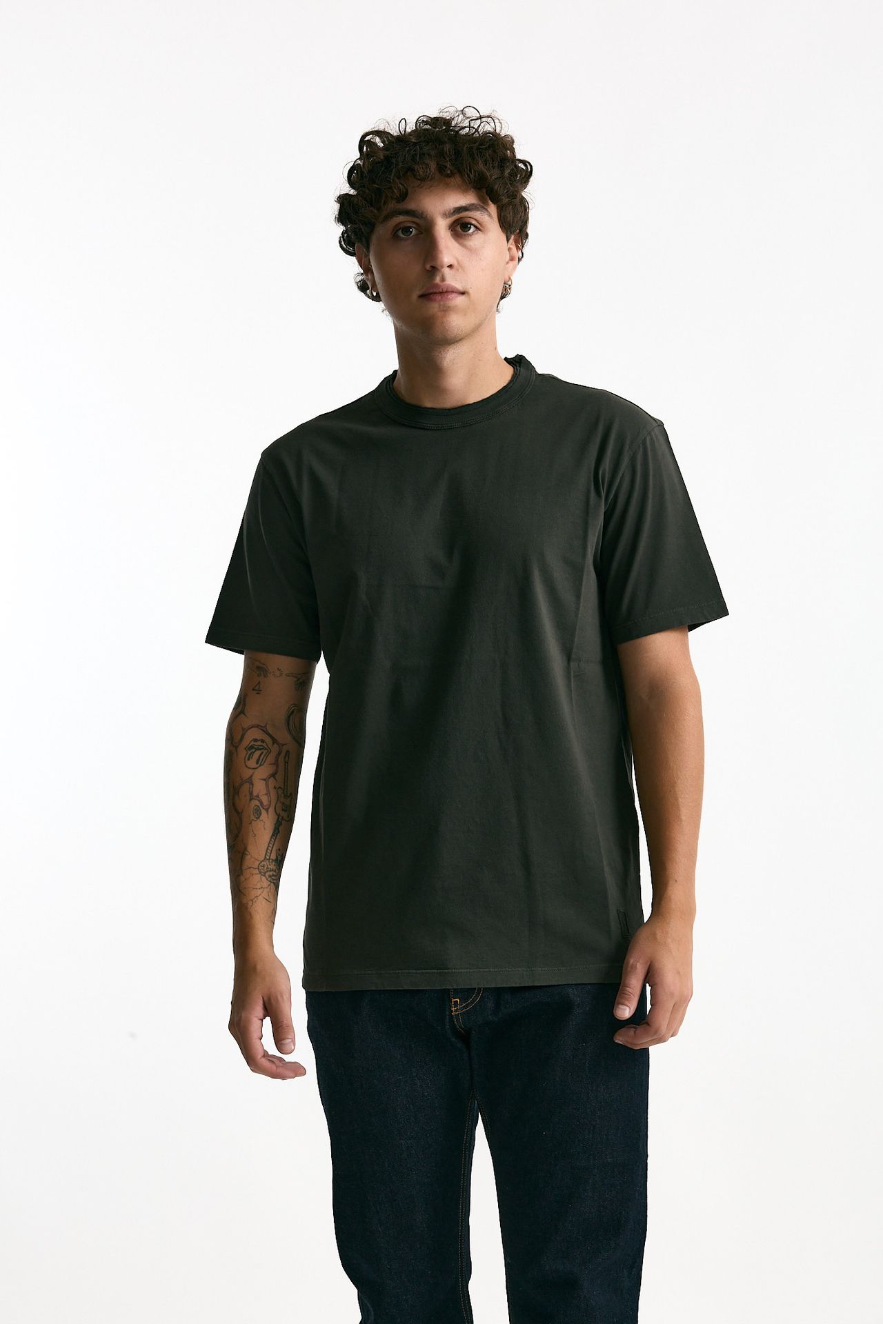 T-shirt in cotone grigio men Grifoni - 2