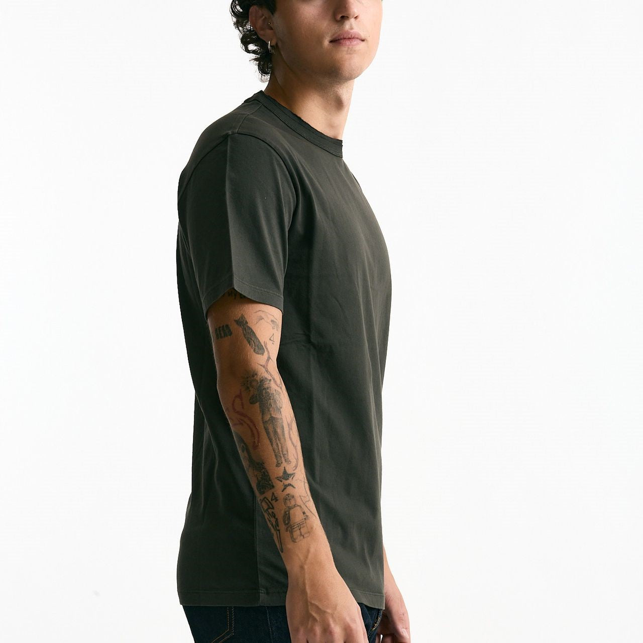 T-shirt in cotone grigio men Grifoni - 6