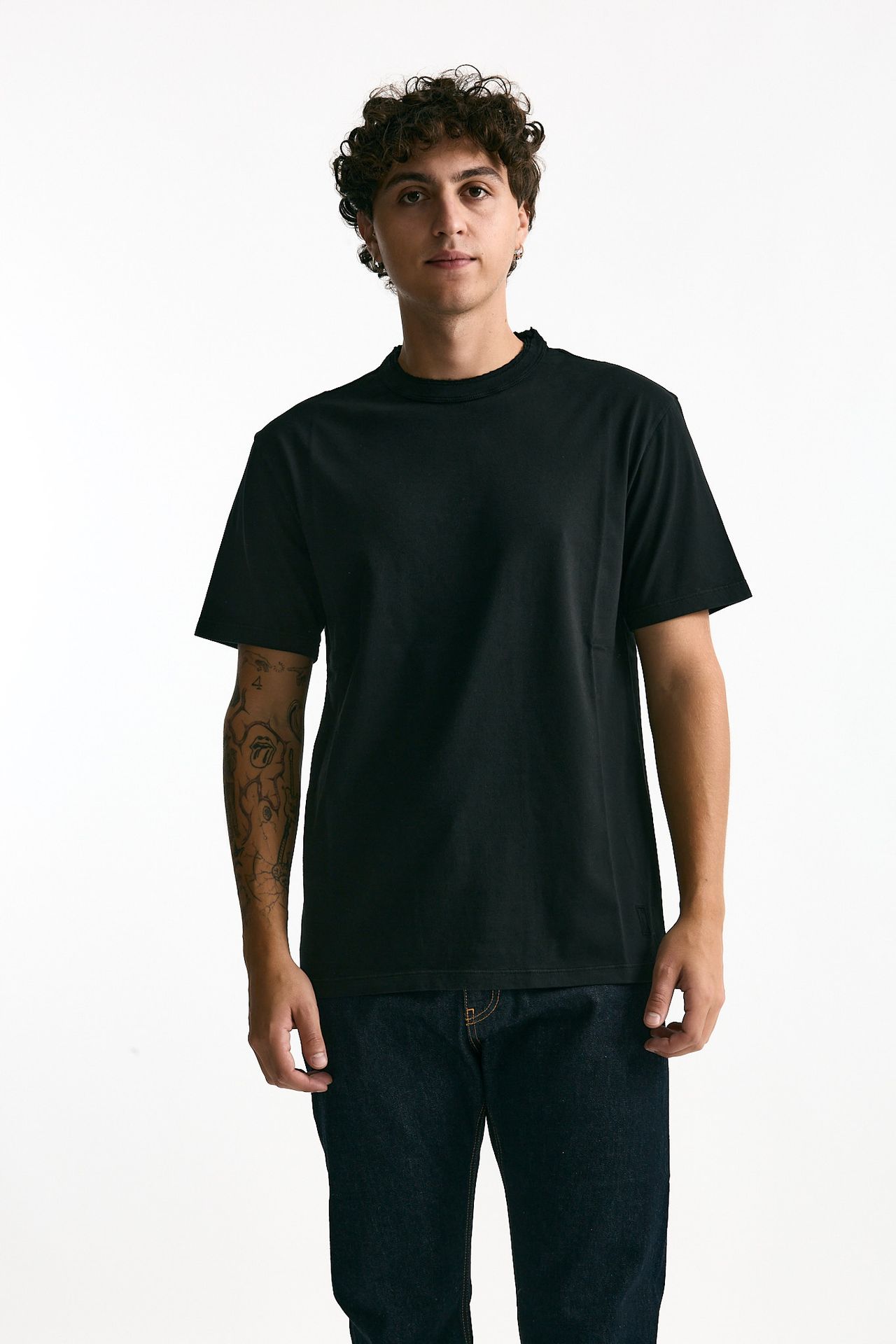 T-shirt in cotone nero men Grifoni - 1