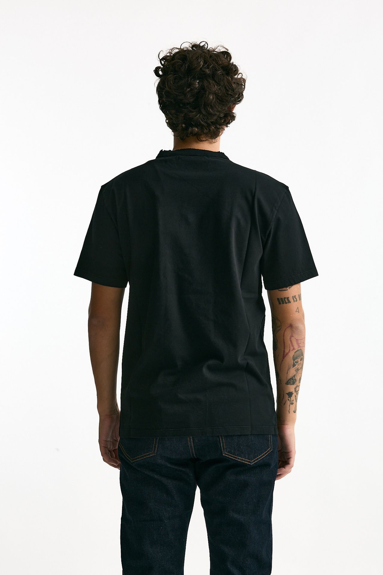 T-shirt in cotone nero men Grifoni - 3