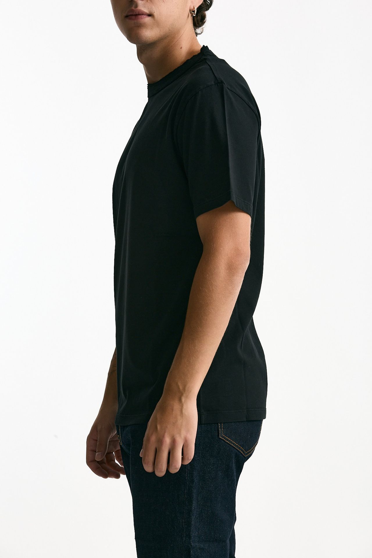 T-shirt in cotone nero men Grifoni - 4