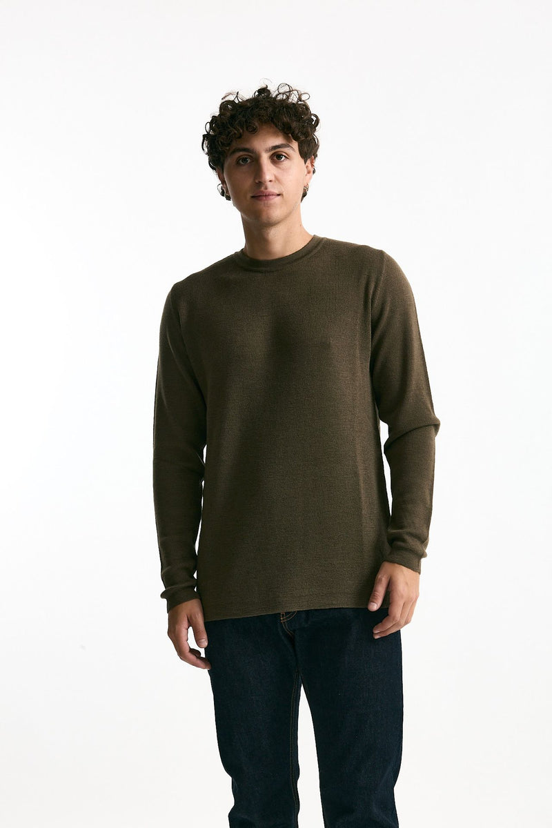 Maglia girocollo in lana militare men Grifoni - 2