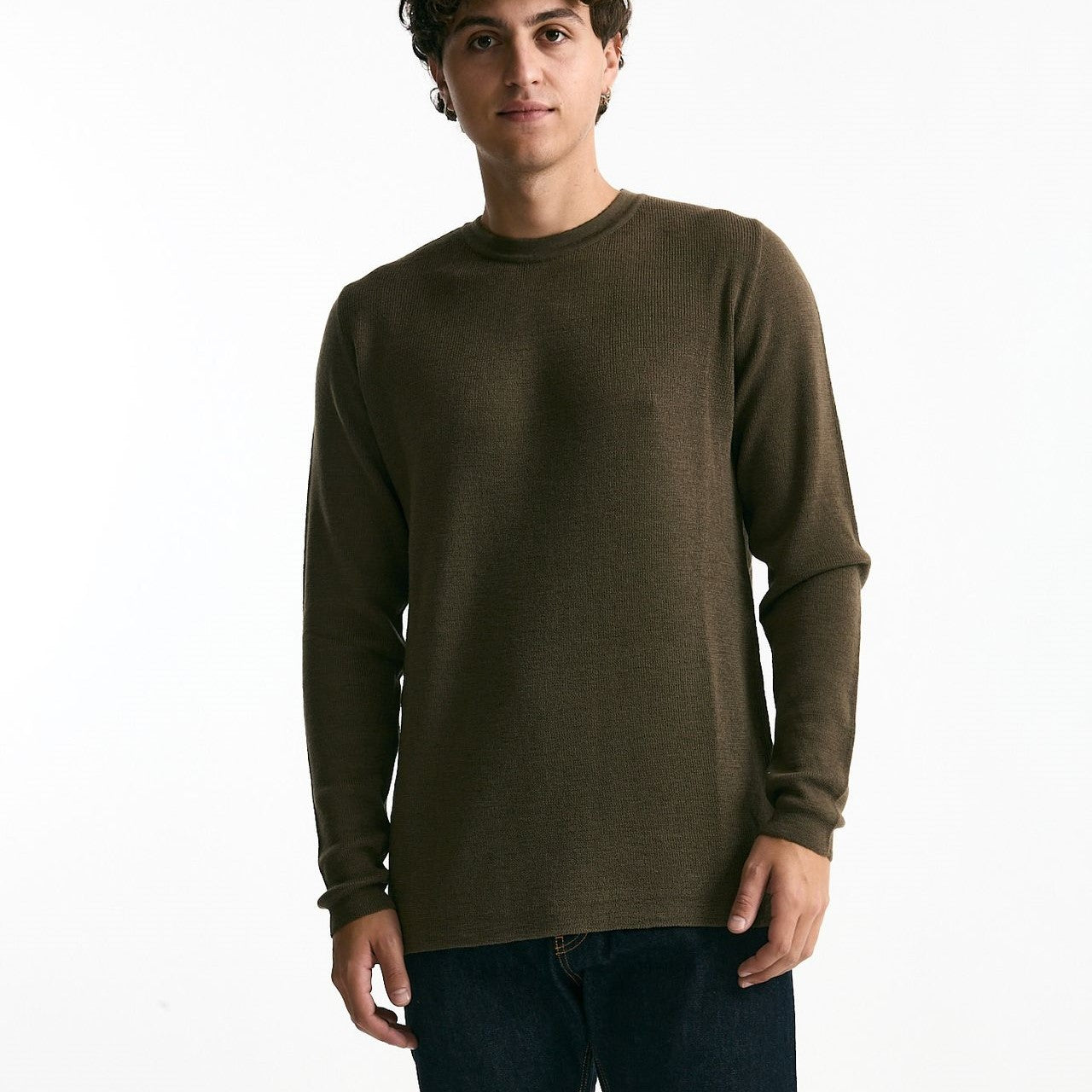 Maglia girocollo in lana militare men Grifoni - 6