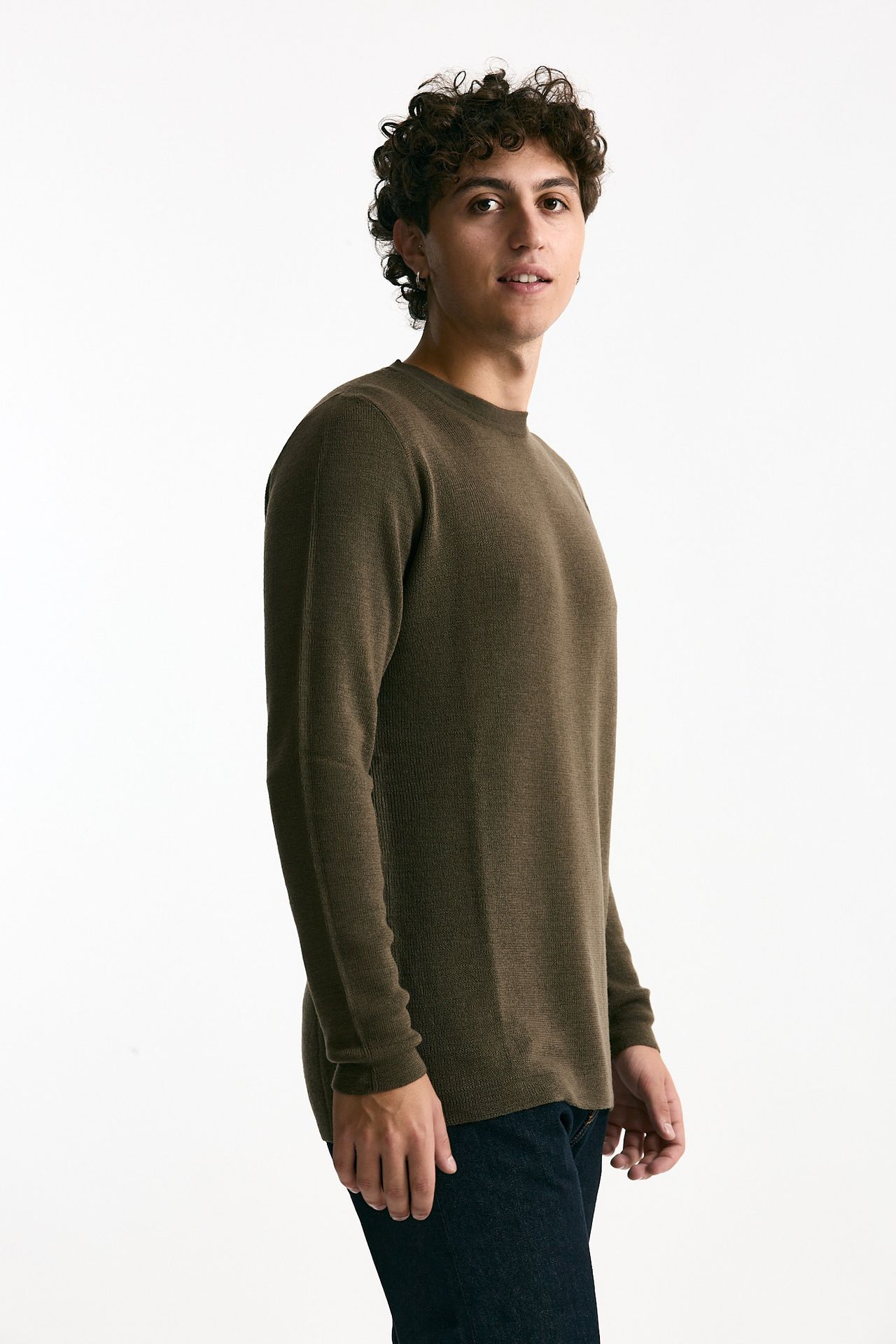 Maglia girocollo in lana militare men Grifoni - 1