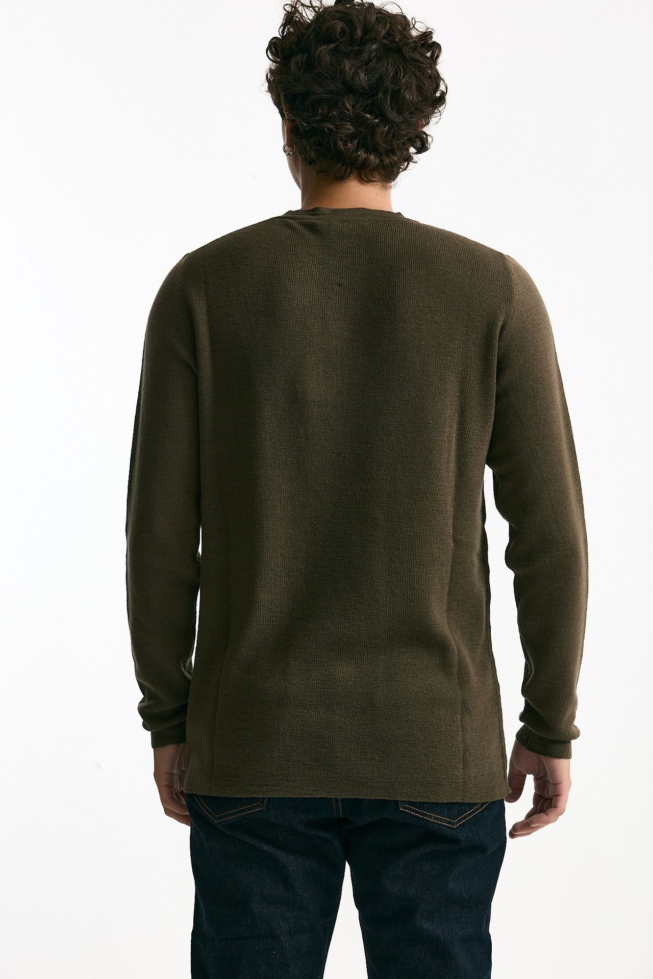 Maglia girocollo in lana militare men Grifoni - 3