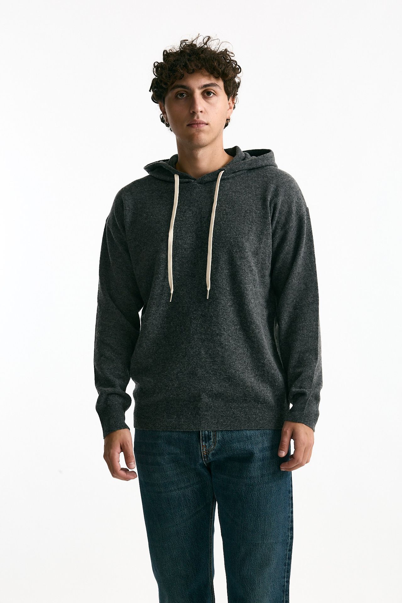 Maglia felpa in lana grigio men Grifoni - 1