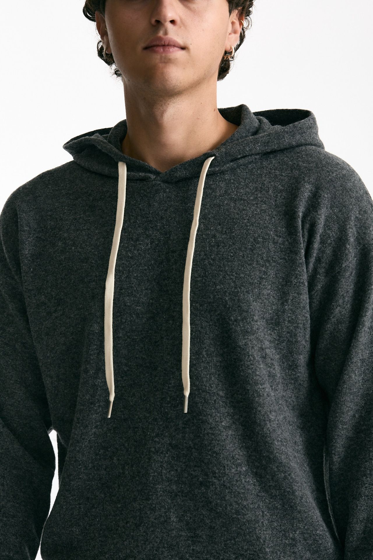 Maglia felpa in lana grigio men Grifoni - 5