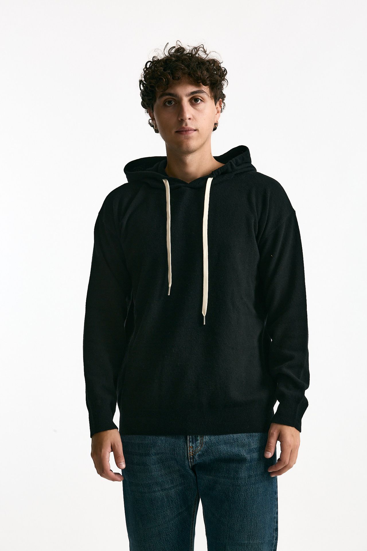 Maglia felpa in lana nero men Grifoni - 2