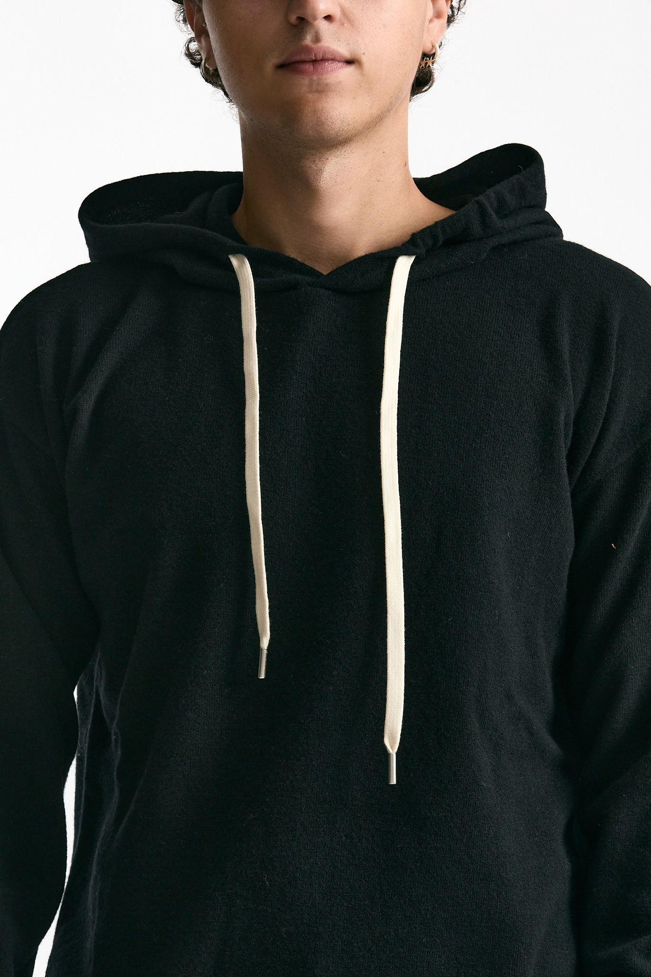 Maglia felpa in lana nero men Grifoni - 5