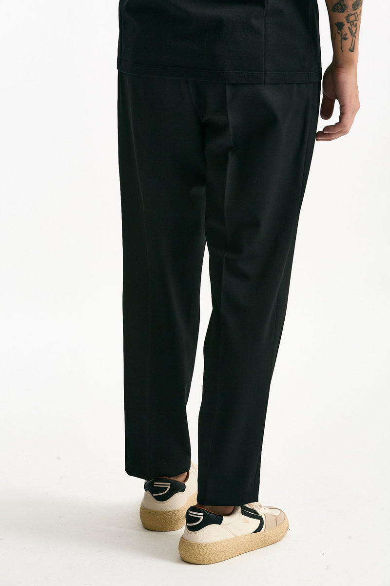 Pantalone pinces misto lana stretch nero men Grifoni - 3