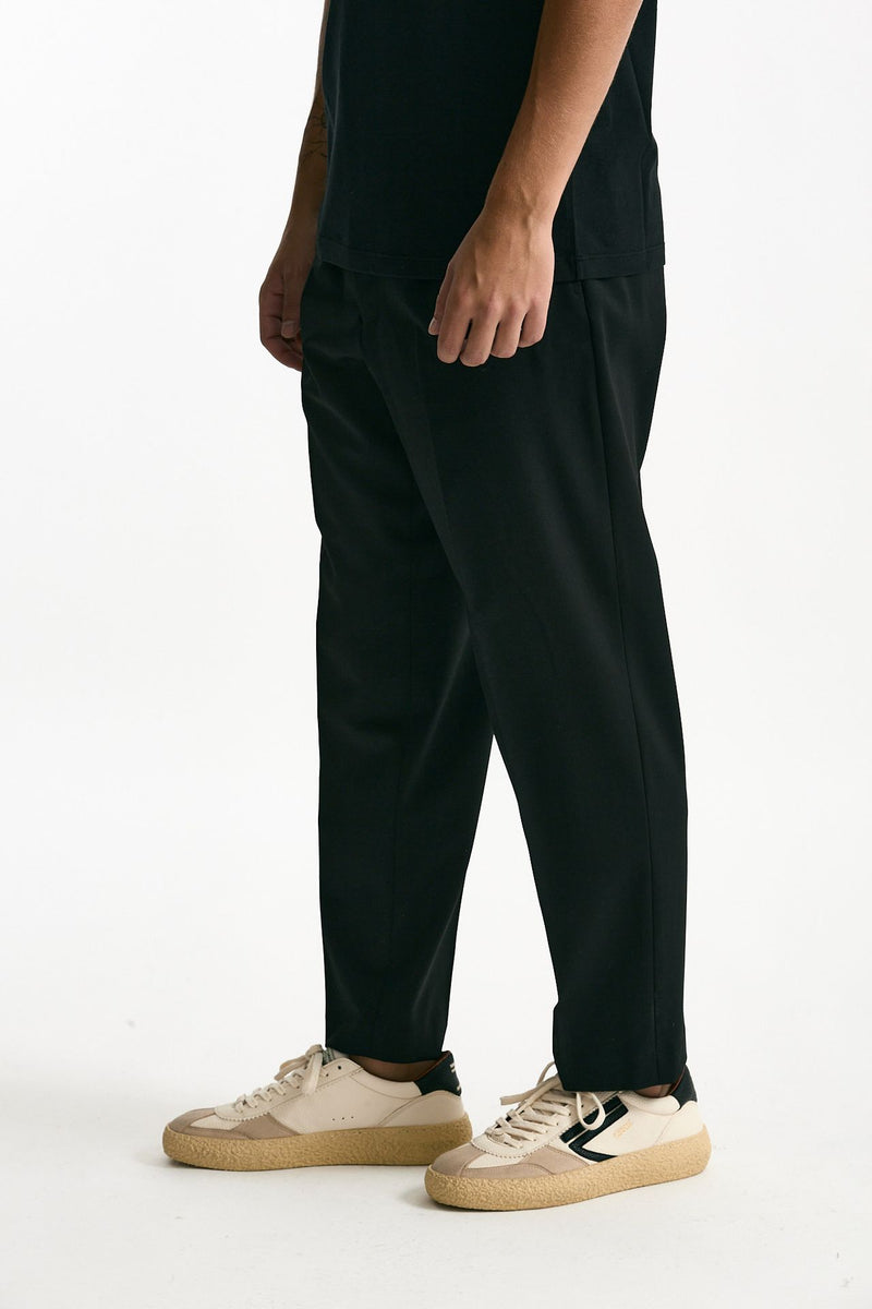 Pantalone pinces misto lana stretch nero men Grifoni - 4