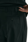 Pantalone pinces misto lana stretch nero men Grifoni - 7