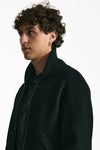 Bomber in panno di lana e cashmere nero men Grifoni - 6
