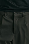 Pantalone pinces in misto lana stretch marrone men Grifoni - 5