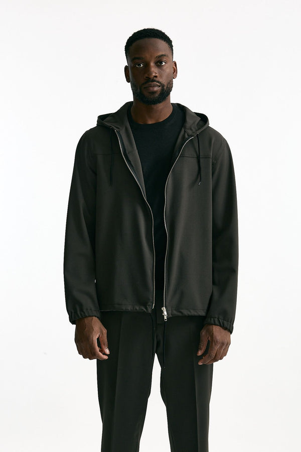 Felpa in misto lana stretch marrone men Grifoni