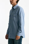 Camicia in chambray di cotone azzurro men Guy rover - 4